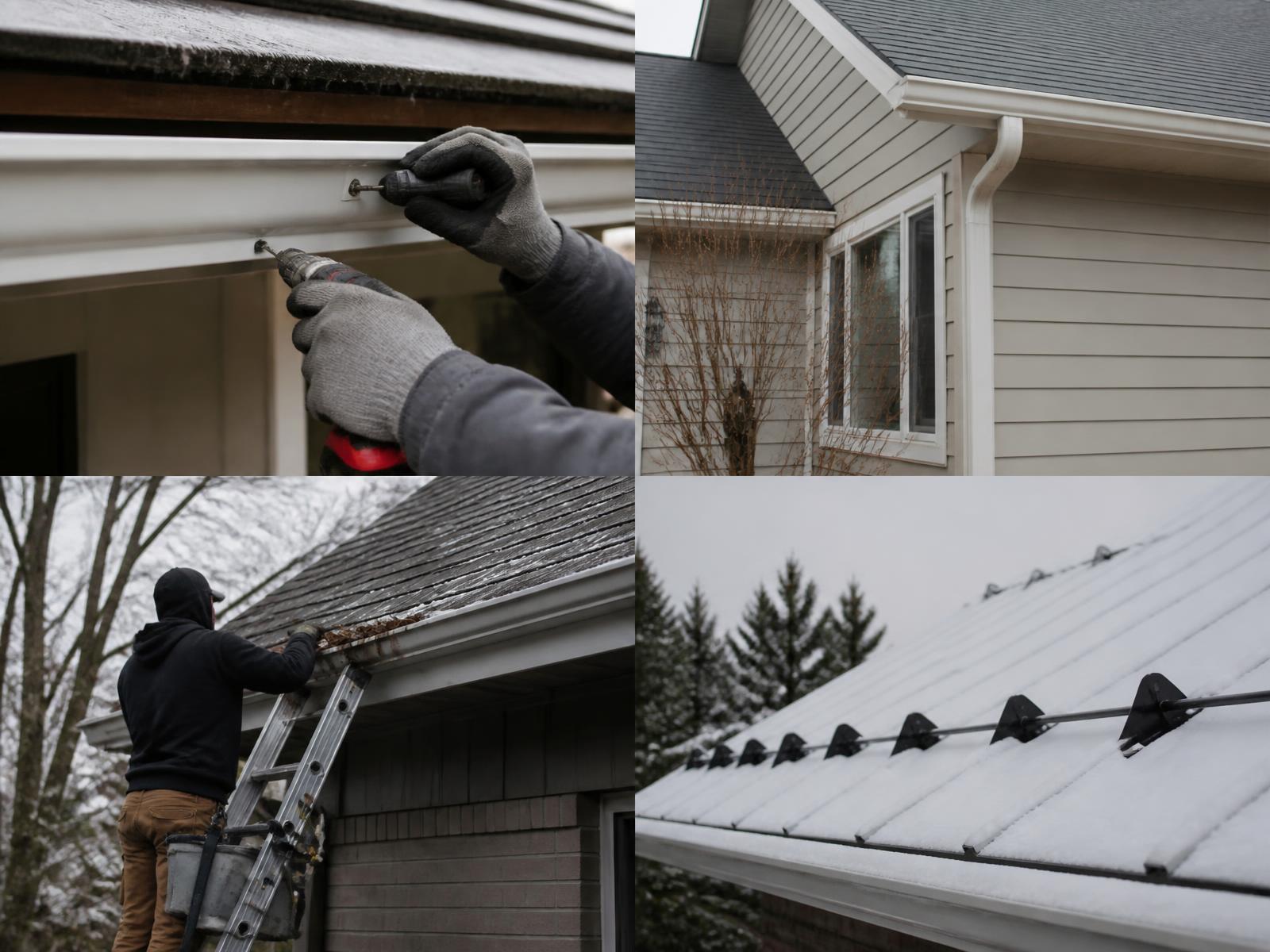 Examples of gutter installation, repair and downspout work on Eastern Idaho homes